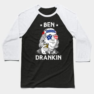 4th Of July Ben Drankin Benjamin Franklin Baseball T-Shirt